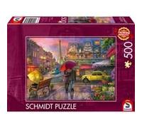Schmidt Spiele 59713 Magia della pioggia a Parigi, Puzzle da 500 pezzi, Multicolore