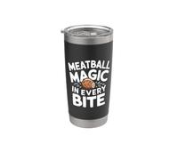 Magia delle polpette in ogni boccone - Cibo per polpette Bicchiere termico in acciaio inox doppia parete