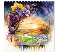 Magia des Quatre Saisons (Calendrier mural carré 2026 30 x 60 cm (ouvert)) Calendrier double avec une page pour vos prises de notes