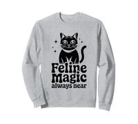 Magia felina sempre vicino agli amanti dei gatti Feline Pet Meow Love Cats Felpa