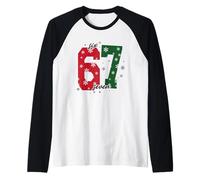 Magia Festiva dei Six Seven Snowflake Maglia con Maniche Raglan