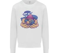 Magia Fungo Mani Mycology Trippy Bambini Felpa Maglione