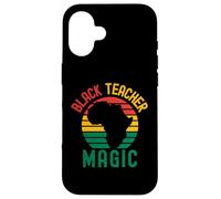 Magia Insegnante Nero | Black Educator | Black Professor Custodia per iPhone 16