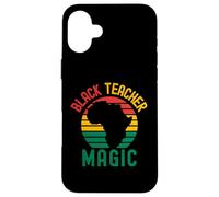 Magia Insegnante Nero | Black Educator | Black Professor Custodia per iPhone 16 Plus