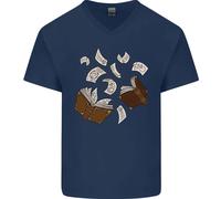 Magia Libro Incantesimo Maghi Magico T-Shirt Cotone A V
