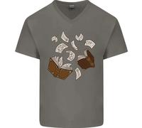 Magia Libro Incantesimo Maghi Magico T-Shirt Cotone A V