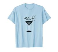 Magia Martini: Incantevole Cocktail Sparkle Maglietta, Uomo, Celeste, XXL