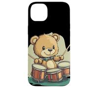 Magia musicale con questo orsacchiotto batterista a dondolo Custodia per iPhone 14 Plus