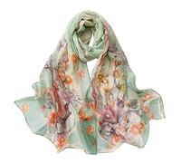 Magia per bambini 6 stampa floreale sciarpa sciarpa scialle sciarpe crema solare scialli e spille per la primavera, Verde menta, Taglia unica