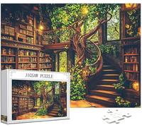 Magia Puzzle 1314 Pezzi Grandi Dimensioni per Adulti, Puzzle Libreria Motivo Progettazione Compact Box e Poster Incluso per Home Room Wall Decor, Regalo Donna, Men Gifts, Legna Jigsaw 75x50cm, Model86