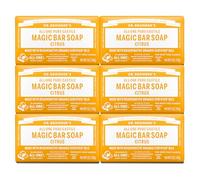 Magia Sapone Dr. Bronner Pure-sapone di Marsiglia, All-One Canapa agrumi arancio, 5-Ounce Bars (confezione da 6)