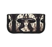 Magia stregoneria bohemien piccolo astuccio portamatite semplice astuccio estetico astuccio portapenne ufficio, Nero , Taglia unica, Organizer per borse