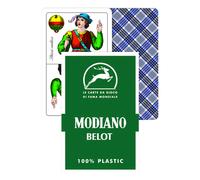 Magiare Belot Verde Carte da Gioco Deck Modiano 100% Plastica Tarocchi 300172