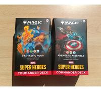 Magic 2 Mazzi Commander Marvel Fantastic Four + Avengers Assemble Sealed ENG