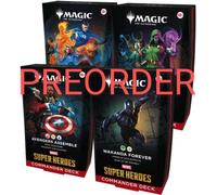 Magic 4 Mazzi Commander Marvel Super Heroes Inglesi Sigillati Decks Preordine