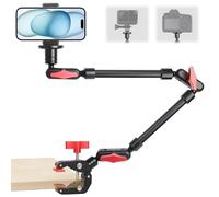 Magic arm con super morsetto, 23''/59cm supporto fotocamera con vite da 1/4" 3/8" per action camera luce video (B)