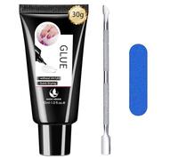 MAGIC ARMOR Gel adesivo per unghie da 30 g - nessuna luce UV necessaria più recente colla semi-rigida per spingere le unghie, unghie acriliche artificiali durevoli, gel adesivo forte con strumento per