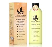 MAGIC ARMOR Solvente per smalto 240 ml, Solvente per Smalto in Gel Senza Acetone, Facile da Staccare, Solvente per Polvere Acrilica per Immersione, per fai da te e Saloni di Bellezza