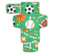 Magic Ball Game Football Basket Palla Stampa Verde Riutilizzabile Baby Pee Pads con Tasca in Tessuto Pannolino Mat Fasciatoio Leggero e Pieghevole Cambiadores de pa?ales para Bebes