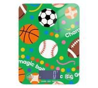 Magic Ball Gioco Pallone da calcio Pallina Stampa Verde Mini Bilancia per Cibo 5kg/5g Impermeabile Grammi Scala per Alimenti con 4 Unità per Espresso Perdita di Peso Peso di Cottura