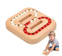 Magic Bean Puzzle Toy - Rotating Wooden Brain Teaser | Kongming Lock Strategy Game - Handheld Stress Relief Educational Challenge Logic Activity Kids Adults Party Favor