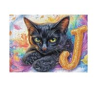 Magic Black Cat Puzzle 500 Pezzi Rilassamento Per Adulti Rompicapo Pressione Ridotta Giochi Da Tavolo Solo O in Gruppo Regalo Amico E Colleghi 500 PCS