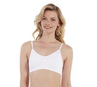 Magic Bodyfashion Comfort Bra Spaghetti Straps Reggiseno, Bianco (White), S Donna