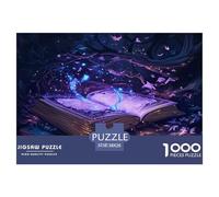 Magic Book Jigsaw Puzzle 1000 Pezzi Per Adulti,Fantasy Forest Gioco Diabilità Impossibile Gioco Intellettivo Familiare Regali Di Festa 38x26cm/1000pcs