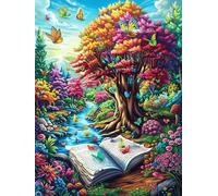 Magic Book Tree Puzzle 500 Pezzi Multicolore Creativo Ragazzi Wild Animals Fantasy Animal Gioco Educativo Intelligenza Idea Regalo Per Figlio 500 PCS