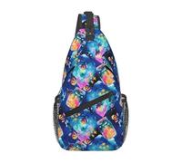 Magic Bottle And Firefly Abstract Fairy Tale Borsa Da Petto Versatile Sacchetto Del Petto Con Cerniera Borsa Tracolla Per Hiking Scuola Jogging
