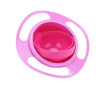 Magic Bowl Ciotola Giroscopica Resistente Ai Versamenti con Rotazione a 360 Gradi, Ciotola a Prova di Versamento con Coperchio per Neonati, Bambini Piccoli e Bambini (Blue)