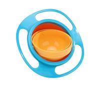 Magic Bowl Ciotola Giroscopica Resistente Ai Versamenti con Rotazione a 360 Gradi, Ciotola a Prova di Versamento con Coperchio per Neonati, Bambini Piccoli e Bambini (Red)