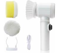 MAGIC BRUSH 5 IN 1 SPAZZOLA ELETTRICA ROTANTE PER PULIZIA 3 TESTINE SCRUBBER