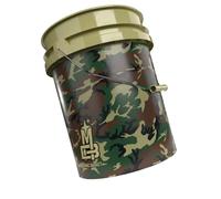 Magic Bucket | Secchio per il lavaggio a mano dell'auto verde mimetico | 5 galloni circa 20 litri | compatibile con Grit Guard, Detail Guardz Dirt Lock, Chemical Guys Dirt Trap, Gamma Lids Lid.
