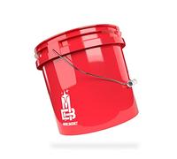 Magic Bucket | Secchio per lavaggio a mano auto rosso | 3,5 GALLONI US ca. 13 litri | compatibile con Grit Guard, Dettaglio Guardz Dirt Lock, Chemical Guys Dirt Trap, Gamma Lids