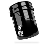 Magic Bucket | Secchio per lavaggio manuale dell'auto Nero | 5 US GALLON (circa 20 litri) | compatibile con Grit Guard, Detail Guardz Dirt Lock, Chemical Guys Dirt Trap