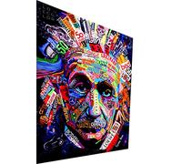 Magic Canvas Art Albert Einstein Pop Art B8343 - Quadro su tela, 1 pezzo, 120 x 60 cm