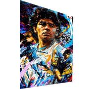 Magic Canvas Art Diego Maradona Pop Art B8387 - Quadro su tela, 1 pezzo, 75 x 50 cm