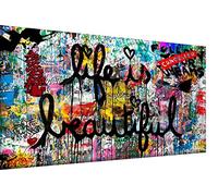 Magic Canvas Art Life is Beautiful Pop Art B8346 - Quadro su tela, 1 pezzo, 40 x 30 cm