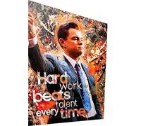 Magic Canvas Art Wolf of Wall Street Pop Art B8375 - Quadro su tela, 1 pezzo, 60 x 30 cm