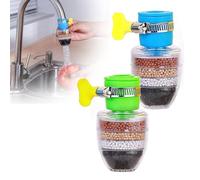 Magic Charcoal Water Filter - Carbon WaterFilter Faucet for Sink Faucet - 6 Layer Carbon FaucetWater Filter Splash-Proof for Kitchen Bathroom Sink (F-2)