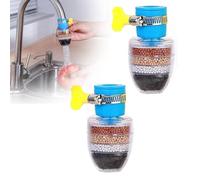 Magic Charcoal Water Filter - Carbon WaterFilter Faucet for Sink Faucet - 6 Layer Carbon FaucetWater Filter Splash-Proof for Kitchen Bathroom Sink (A-2)