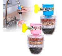 Magic Charcoal Water Filter - Carbon WaterFilter Faucet for Sink Faucet - 6 Layer Carbon FaucetWater Filter Splash-Proof for Kitchen Bathroom Sink (E-2)