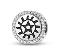 Magic Charms Argento Sterling 925 Adinkra Sesa Dove Suban Gioielli Fit Bracciale Charm etnico Simboli culturali Regali per le donne