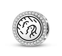 Magic Charms Argento Sterling 925 antroposofia Aries Seal Gioielli Fit Bracciale Charm etnico Simboli culturali Regali per le donne