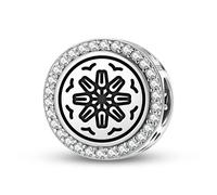 Magic Charms Argento Sterling 925 antroposofia Moon Seal gioielli Fit bracciale fascino etnico simboli culturali regali per le donne