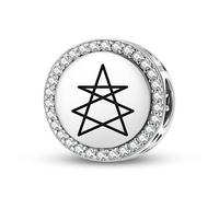 Magic Charms Argento Sterling 925 antroposofia Mystical Lamb Gioielli Fit Bracciale Charm etnico Simboli culturali Regali per le donne
