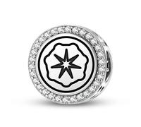 Magic Charms Argento Sterling 925 antroposofia Saturno Seal Gioielli Fit Bracciale Charm etnico Simboli culturali Regali per le donne
