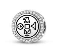 Magic Charms Argento Sterling 925 antroposofia Second Apocalyptic Seal Gioielli Fit Bracciale Charm etnico Simboli culturali Regali per le donne