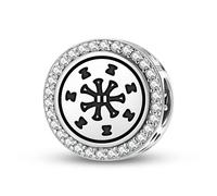 Magic Charms Argento Sterling 925 antroposofia terza apocalyptic Seal gioielli Fit bracciale fascino etnico simboli culturali regali per le donne